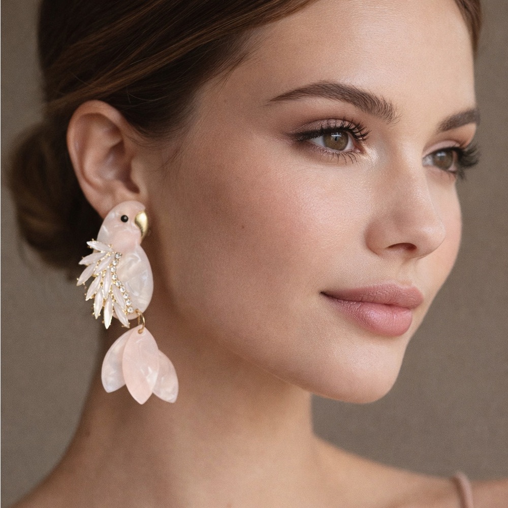 Whimsical Parrot Earrings NWOT